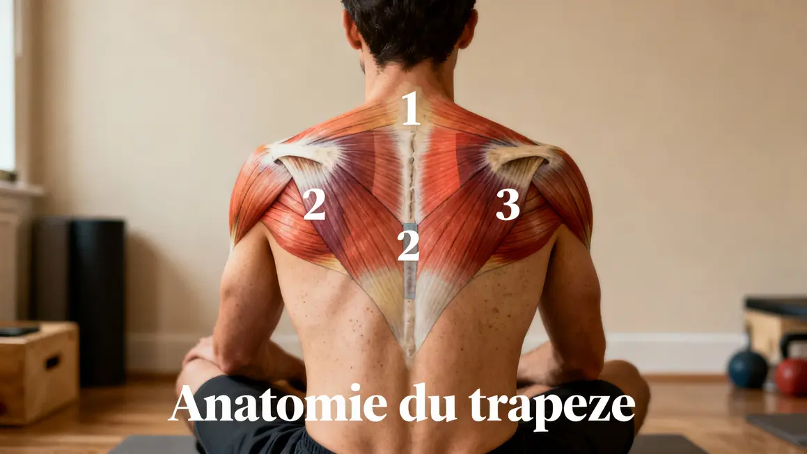 Anatomie muscler les trapezes schema zones