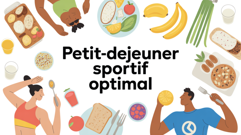 Petit dejeuner pour sportif table aliments sport moderne