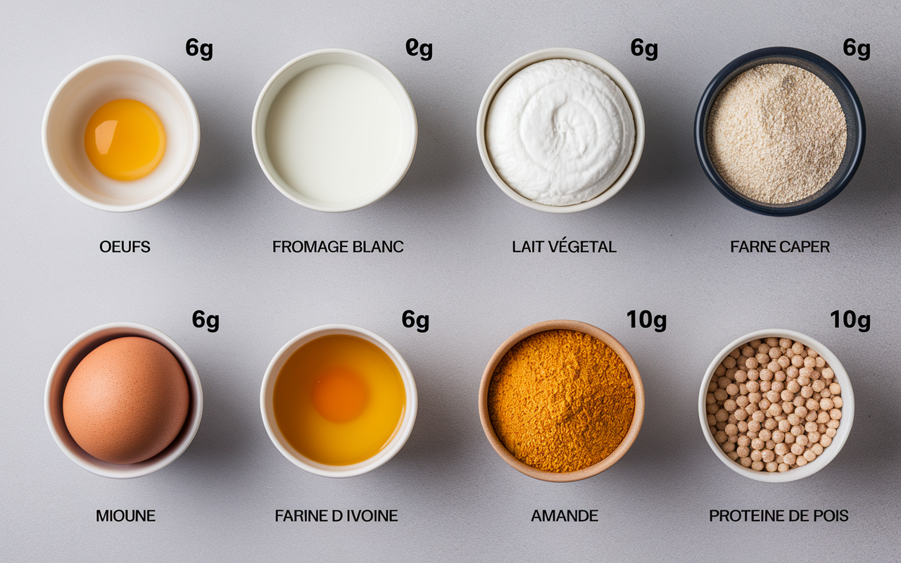 ingredients naturels pancakes proteines sans whey chiffres proteines