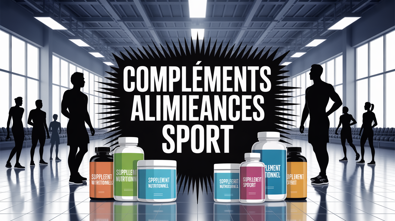Vue salle sport et complement alimentaire