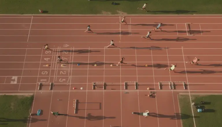 vma sur piste silhouettes entrainement