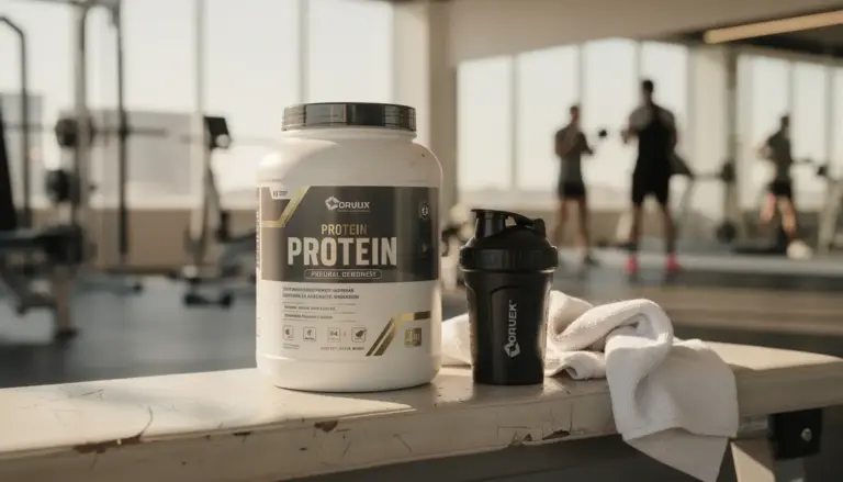 whey isolate pot et shaker salle de sport