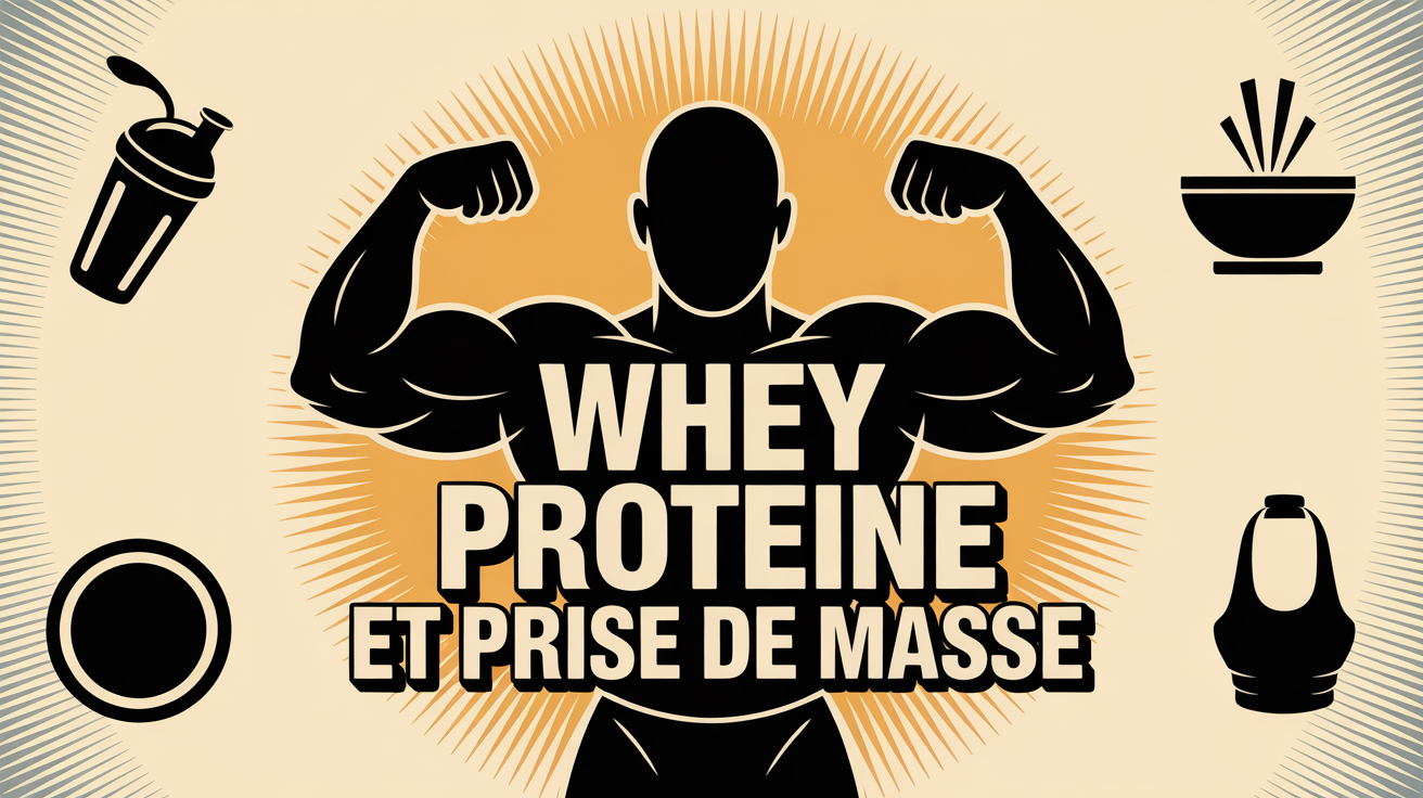 Silhouette musculaire whey prise de masse