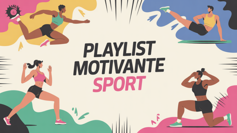 personnages sport musique pour entraînement design vibrant