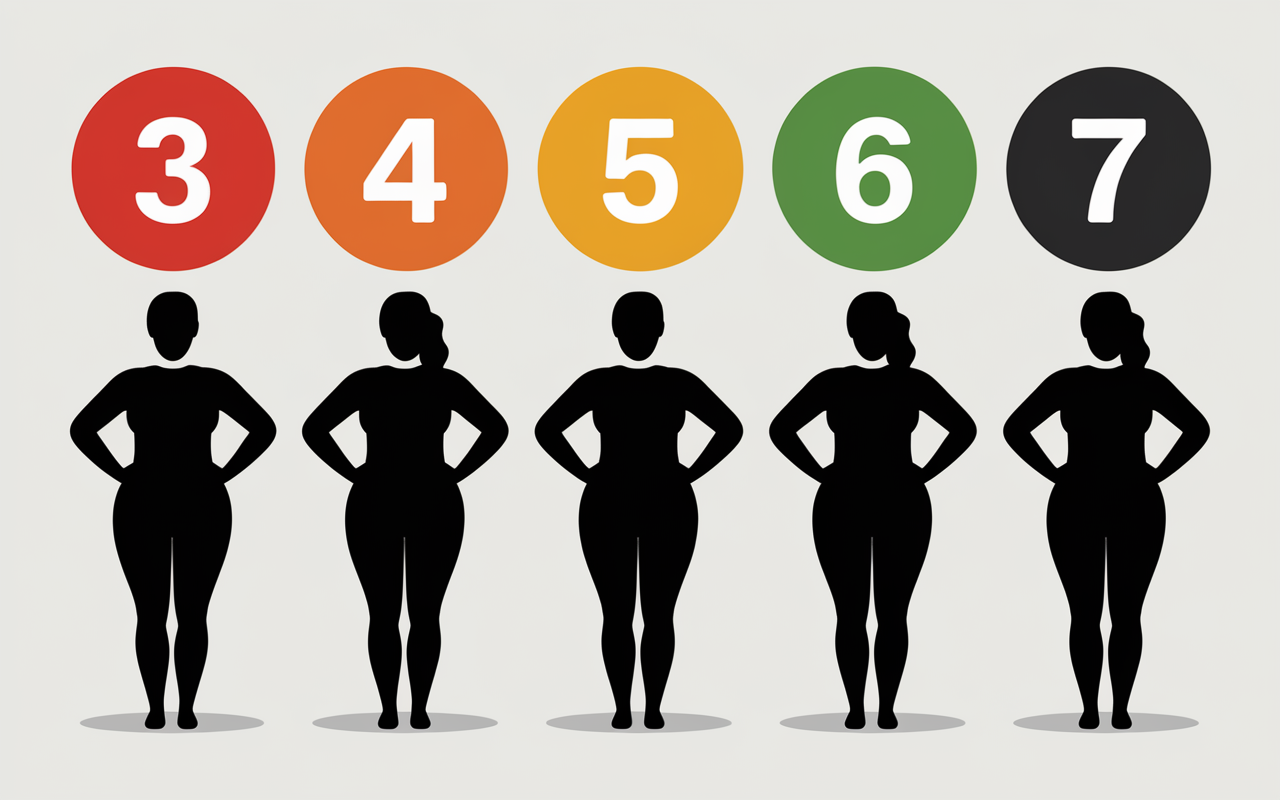 Tableau calories 1 minute de gainage silhouettes