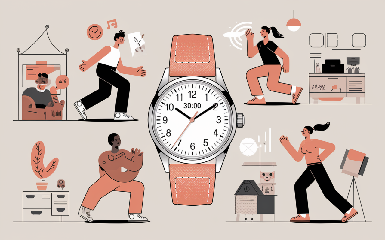 repartition journee 30 minutes de sport par jour avant apres