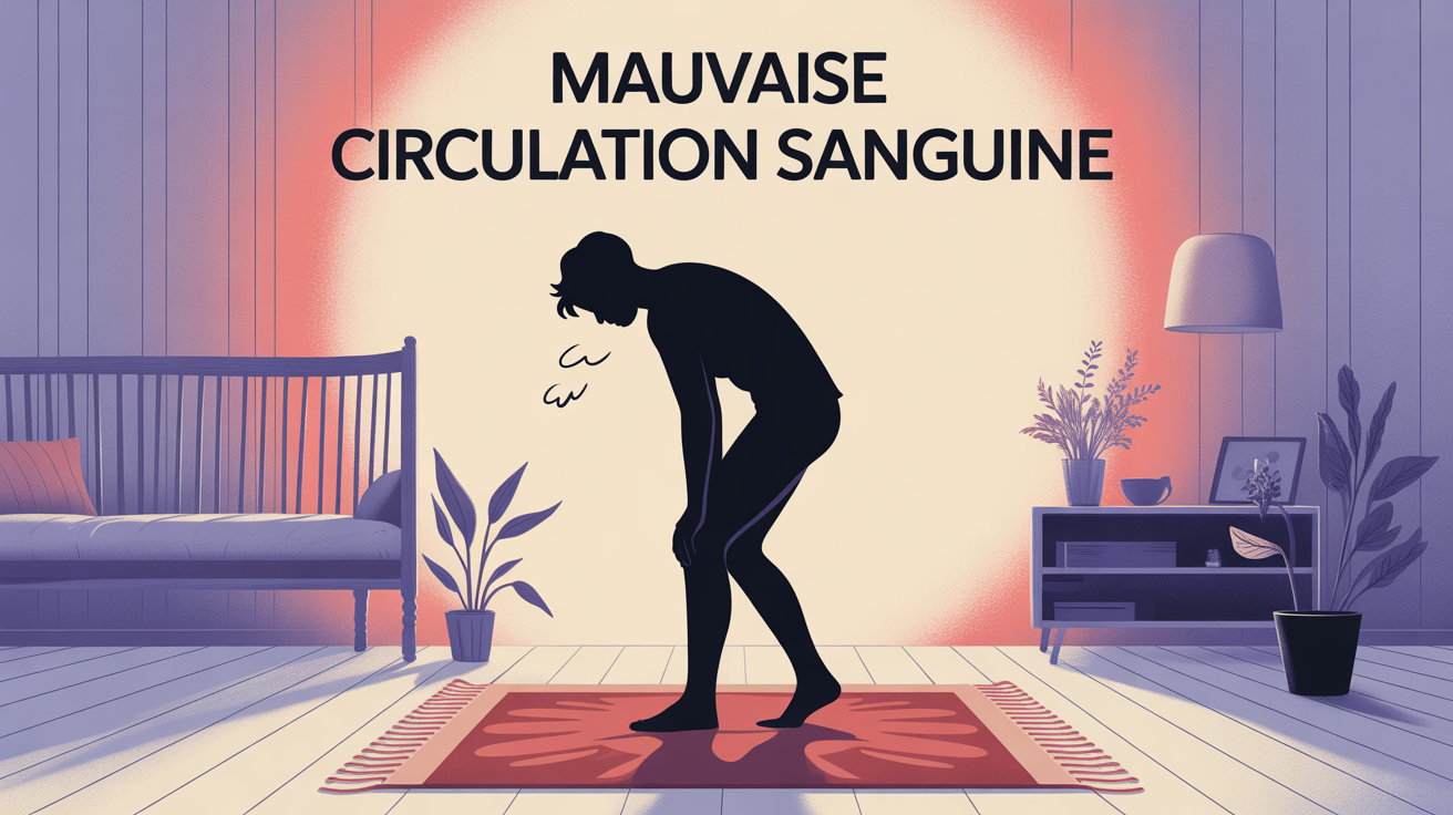 ameliorer la circulation sanguine adulte jambes sur coussin