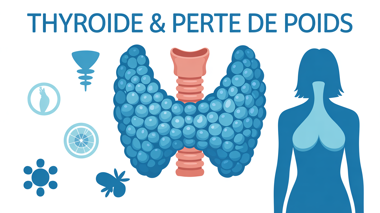 Illustration glande thyroide booster sa thyroide pour maigrir