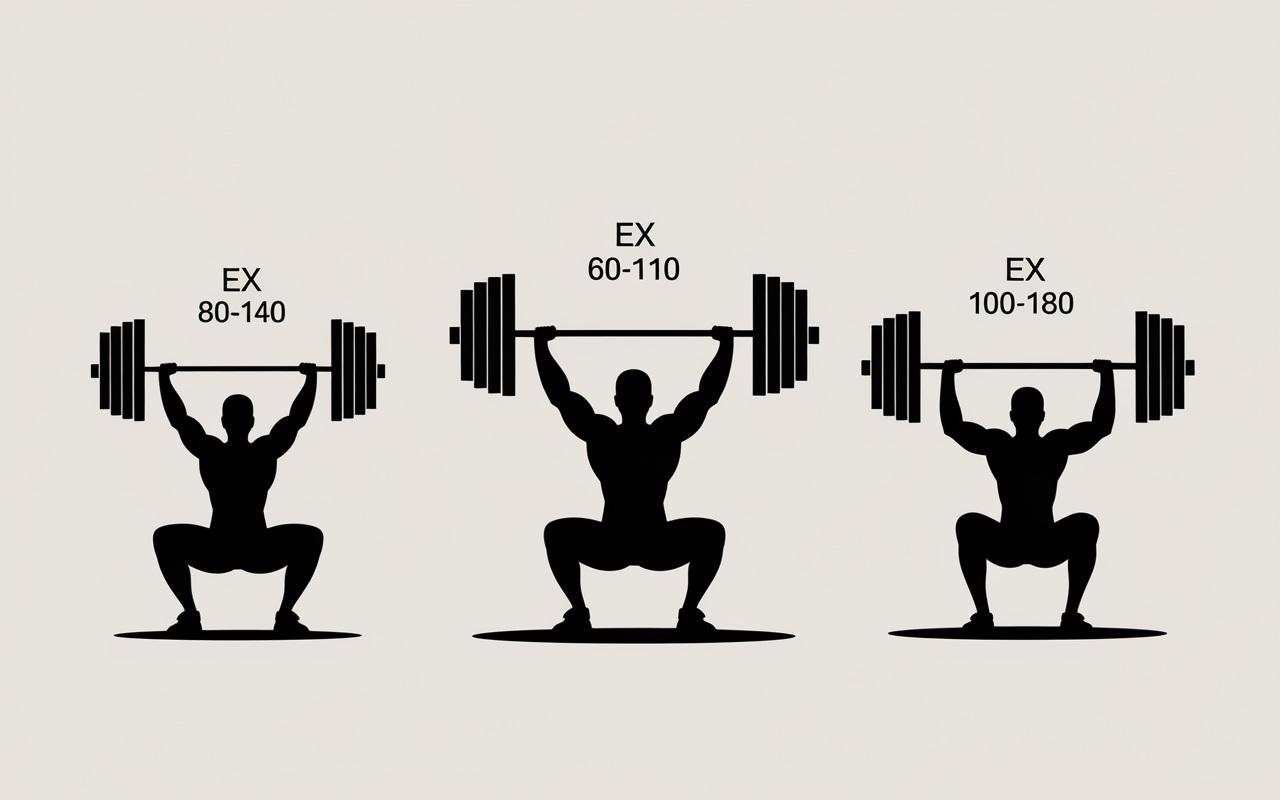 force musculation squat développé couché soulevé terre