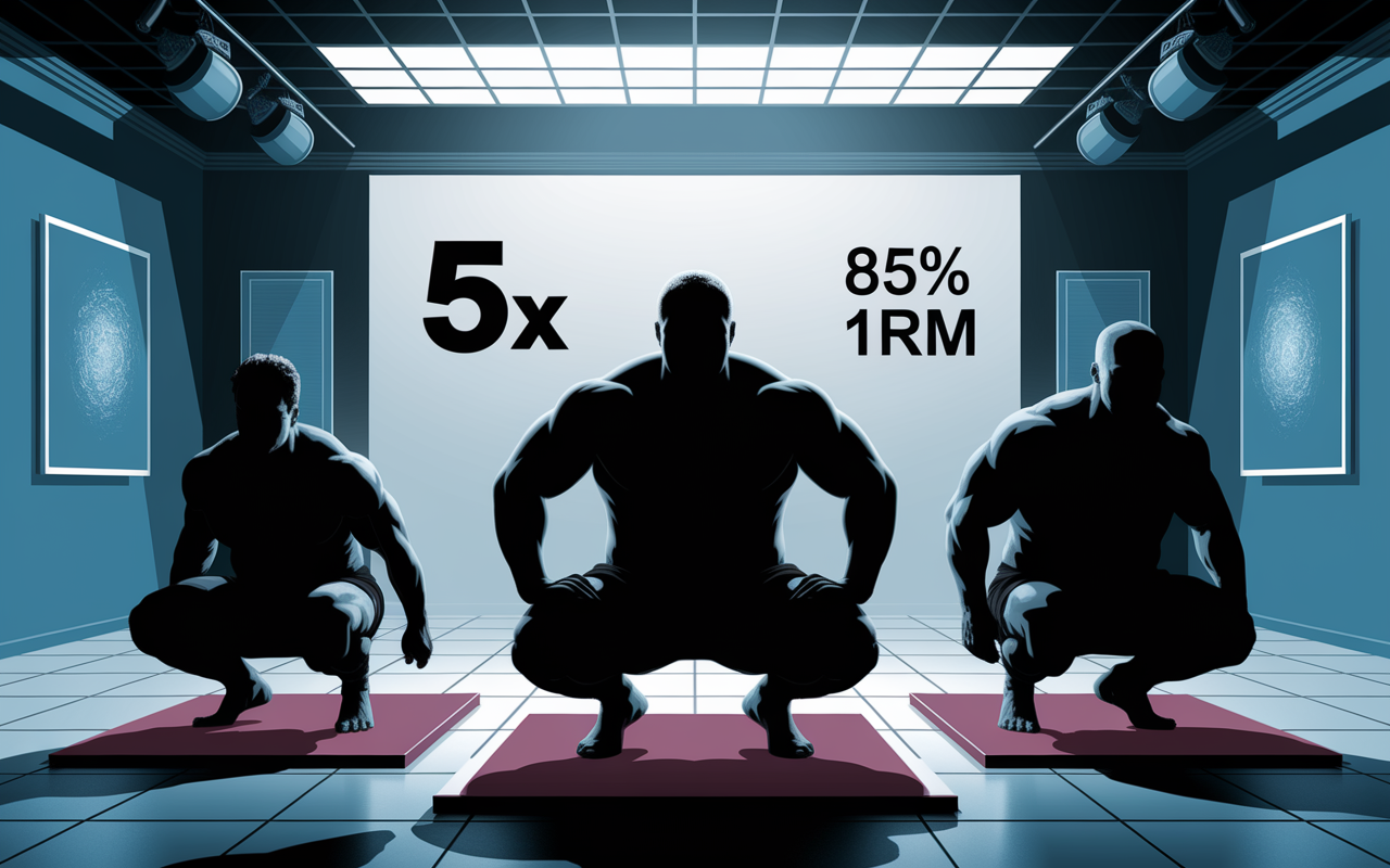 force musculation 5x5 squat développé couché terre