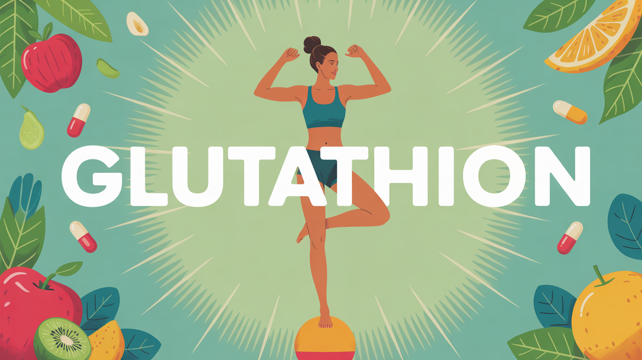 illustration femme balance glutathion et prise de poids