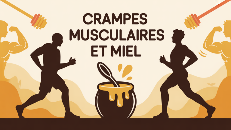 le miel contre les crampes illustration senior sportif