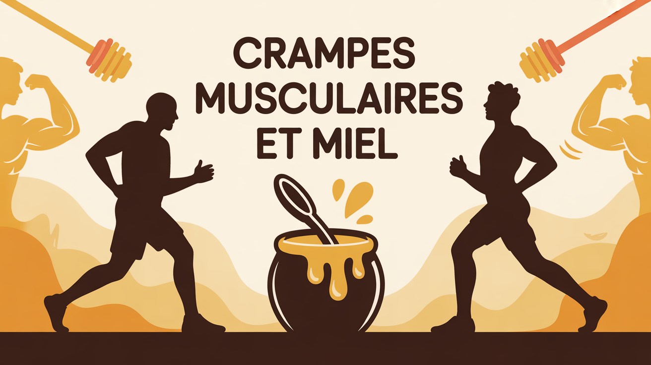 le miel contre les crampes illustration senior sportif