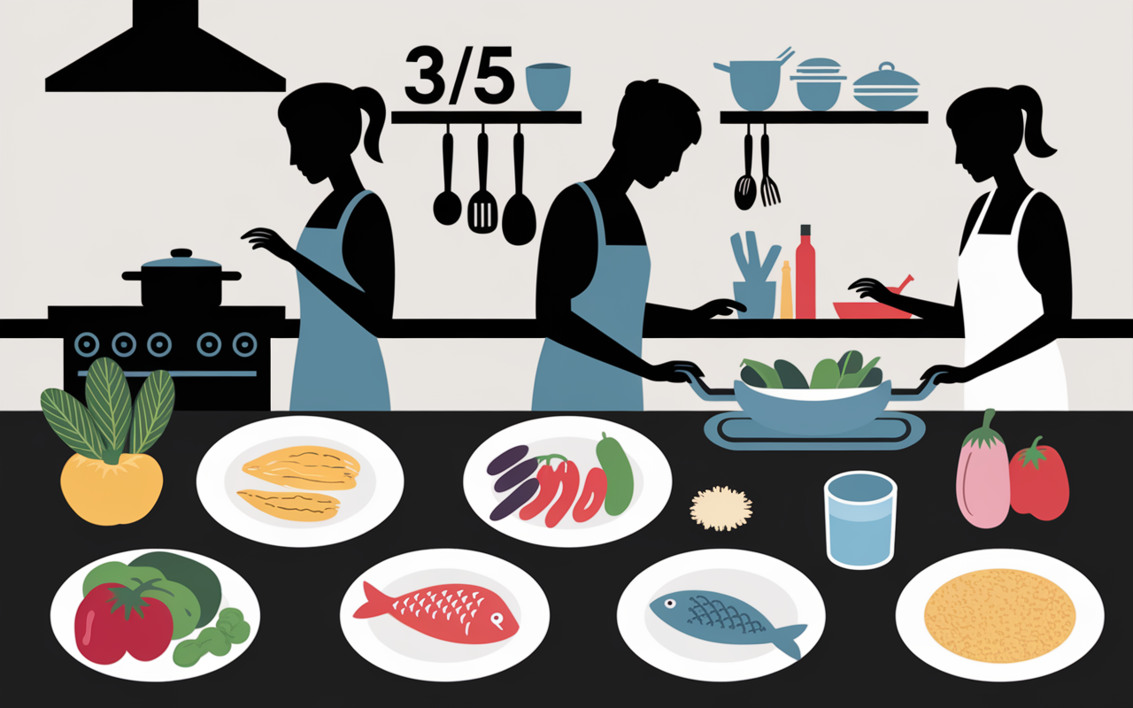 cuisine moderne courses plats simples nourriture healthy