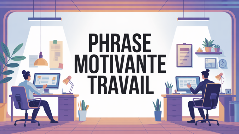 Espace bureau moderne phrases motivantes travail