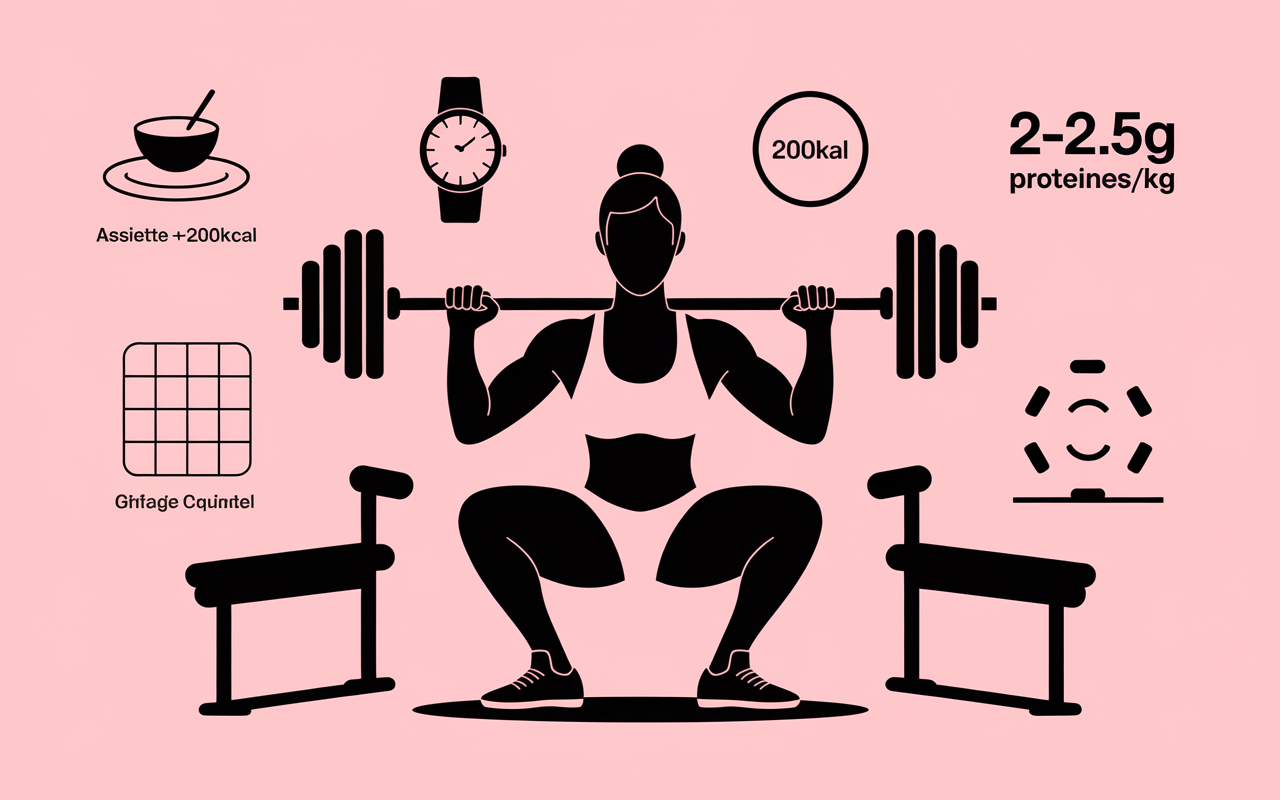 prise de masse femme exercice musculation gym