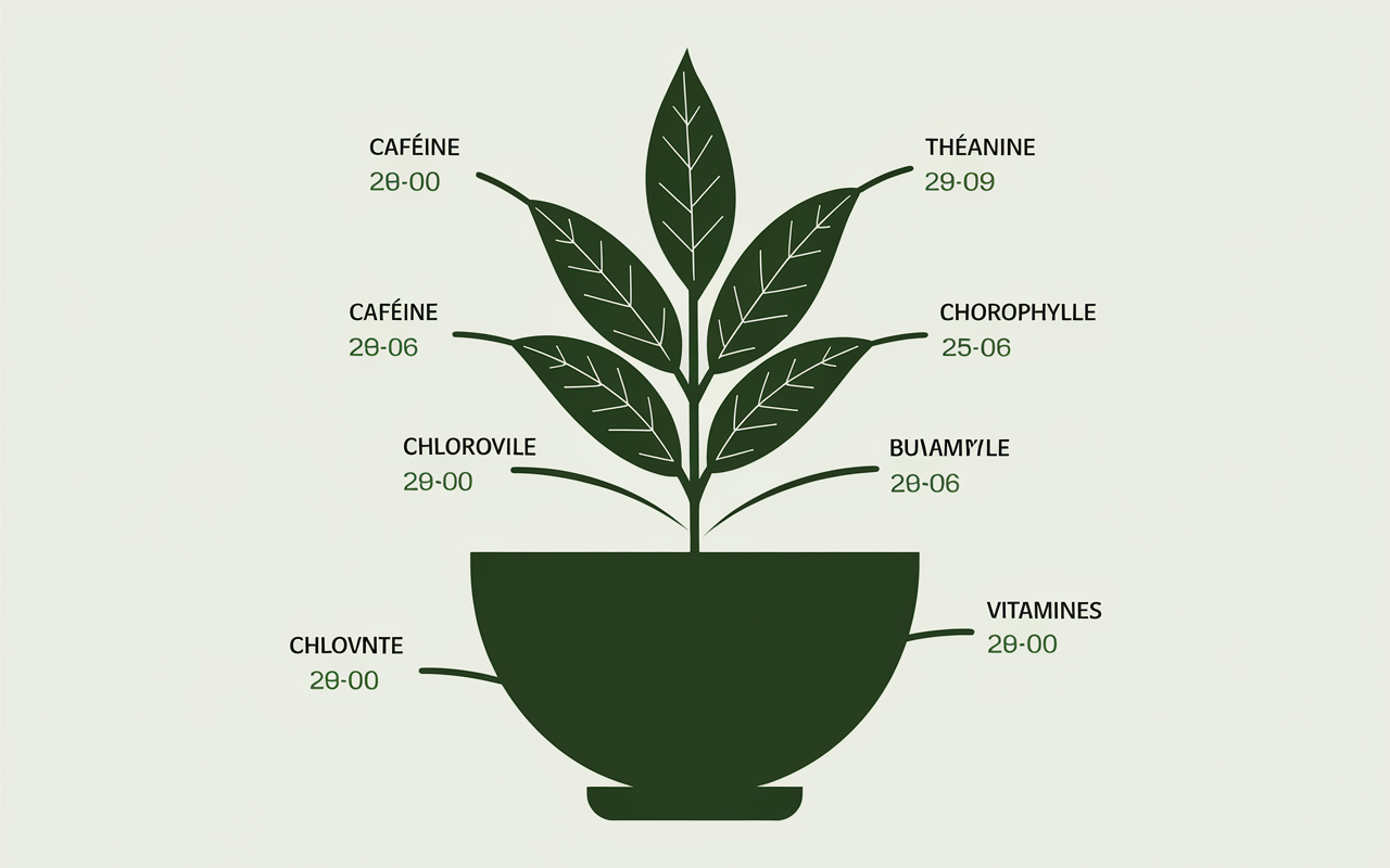 quels sont les bienfaits du matcha composition detaillee feuille et poudre