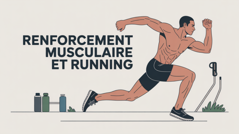 renforcement musculaire course a pied illustration coureur piste