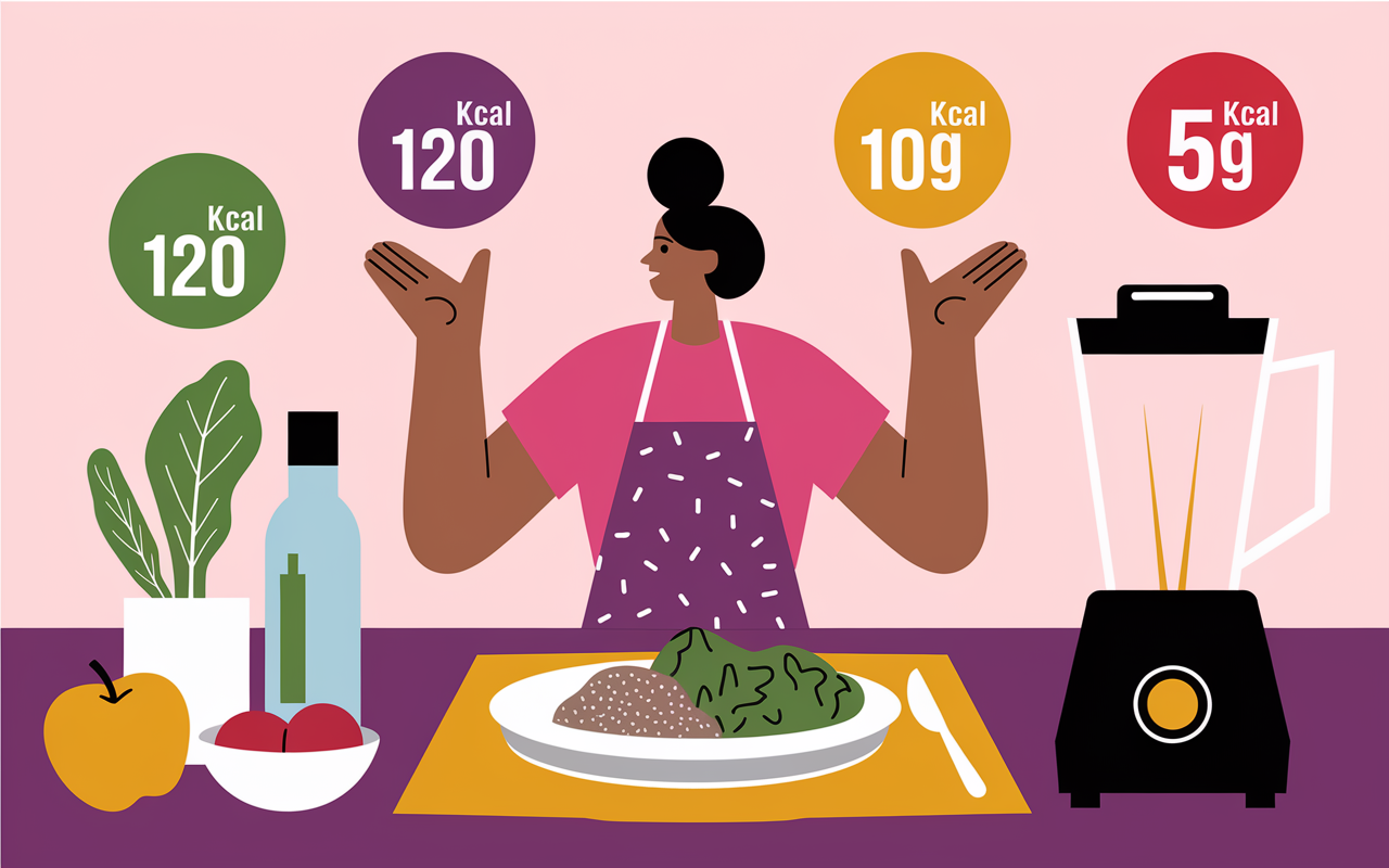 smoothie perte de poids en cuisine avec calories