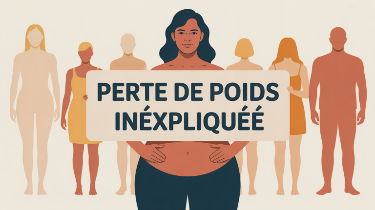 illustration cause perte de poids silhouette balance