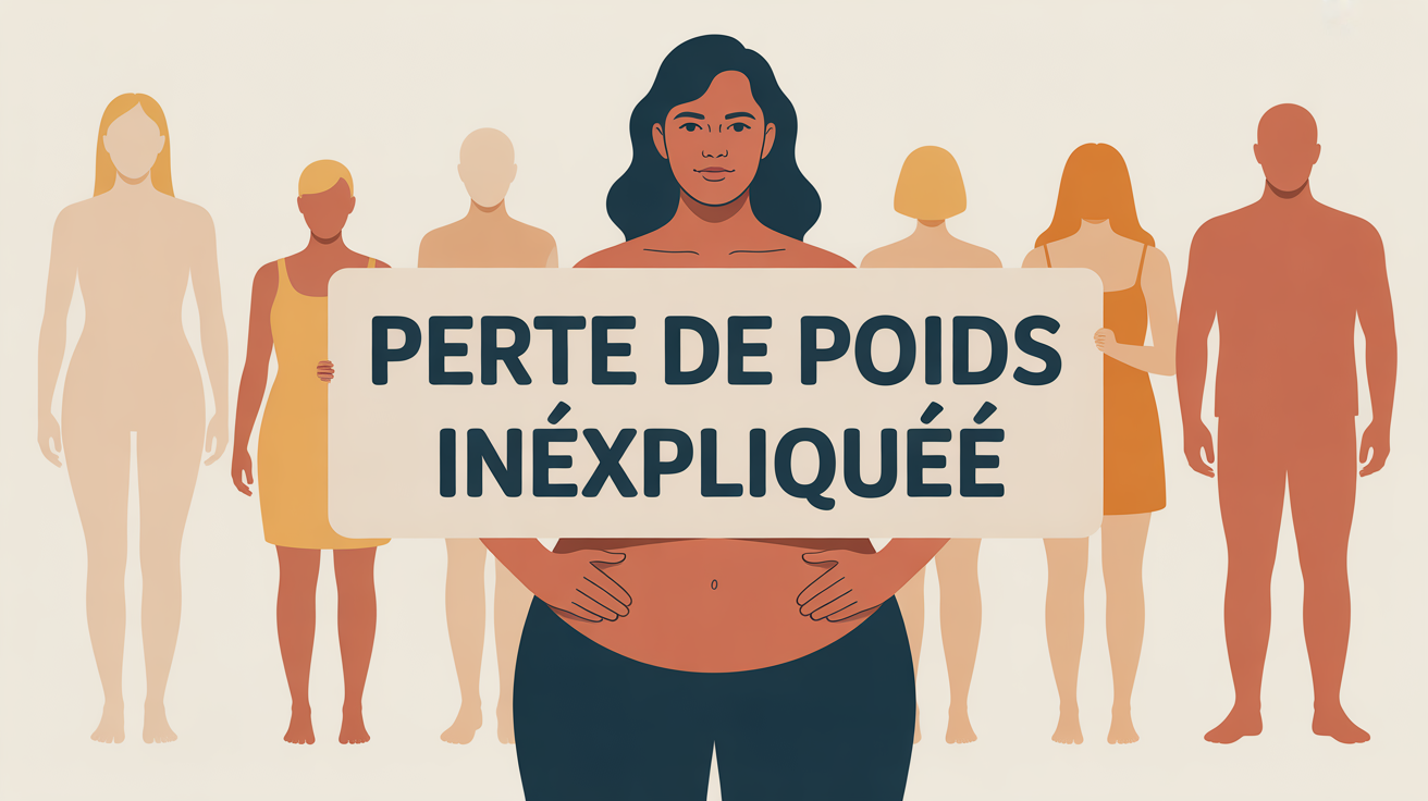 illustration cause perte de poids silhouette balance