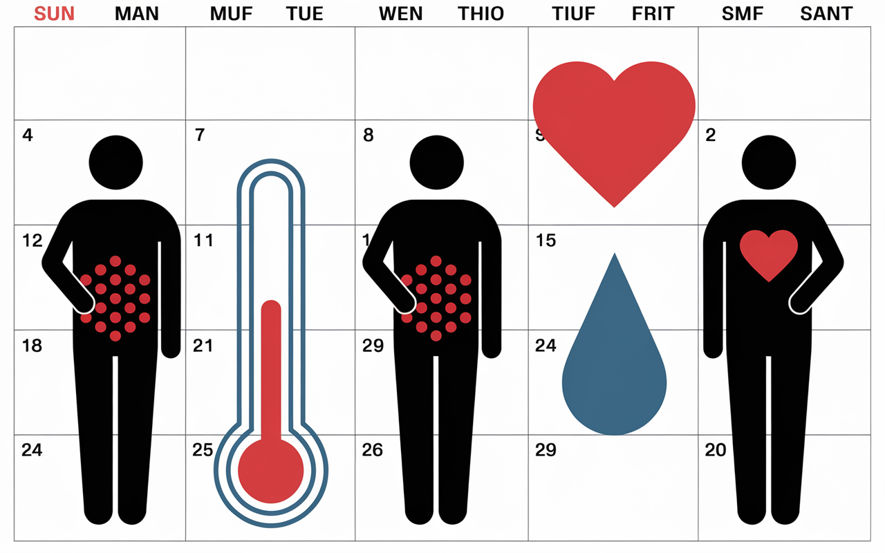 cause perte de poids calendrier et symptomes
