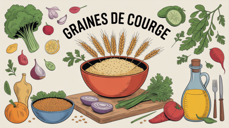 graines de courges bol ustensiles cuisine saine