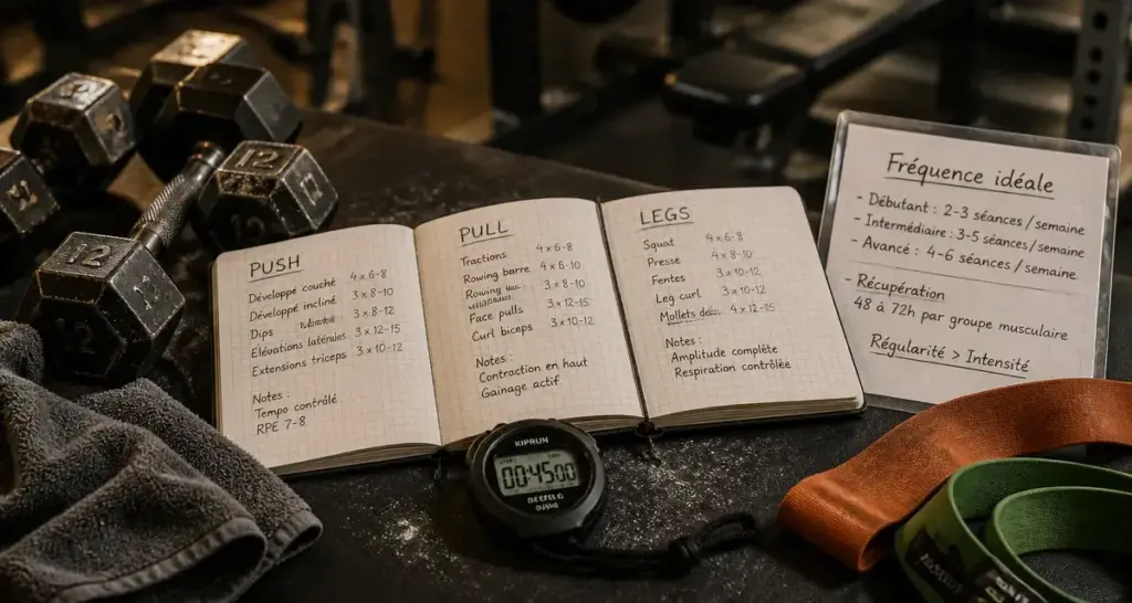 Musculation combien de fois par semaine : fréquence idéale