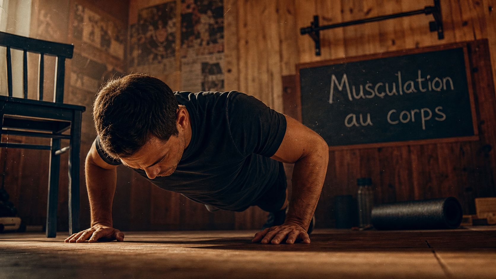 Pompes et dips pour musculation poids du corps programme : routines sans matériel