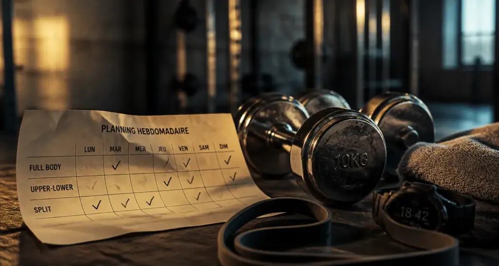 Programme musculation pour une semaine : planning 3, 4 ou 5 jours