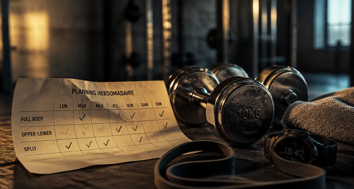 Programme musculation pour une semaine : planning 3, 4 ou 5 jours