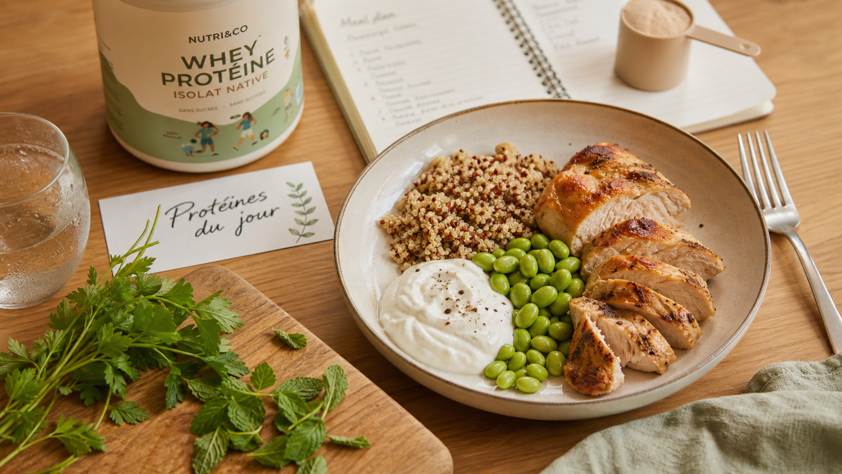 Recette riche en proteine musculation : repas protéines complets (poulet, quinoa, skyr)