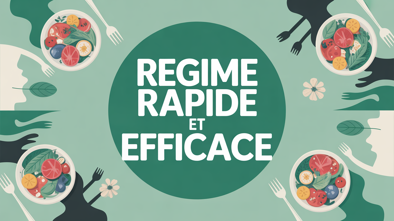image regime rapide et efficace balance minimaliste plats sains
