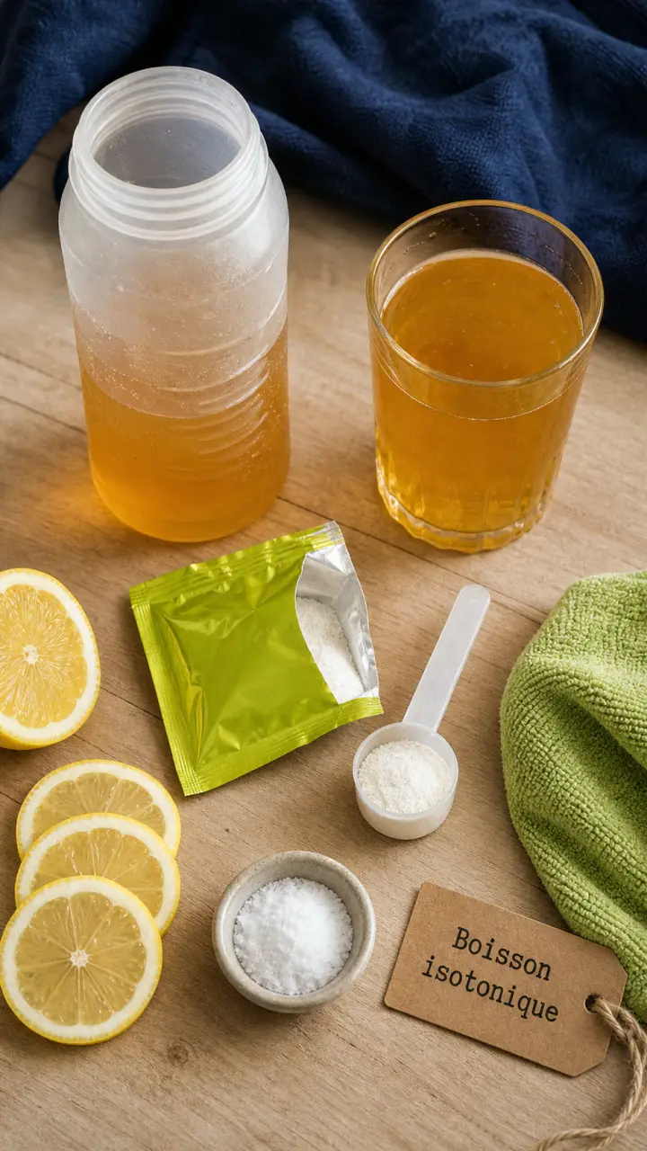 Boisson pour le sport : isotonique, électrolytes ou préparation maison
