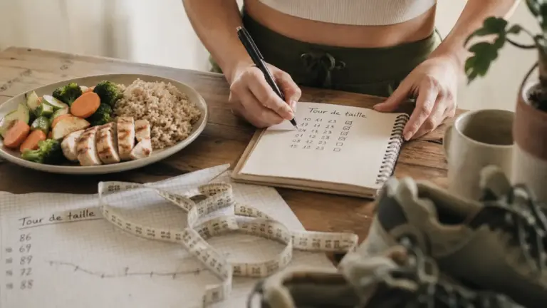 Comment faire pour maigrir du ventre : mètre ruban et assiette équilibrée