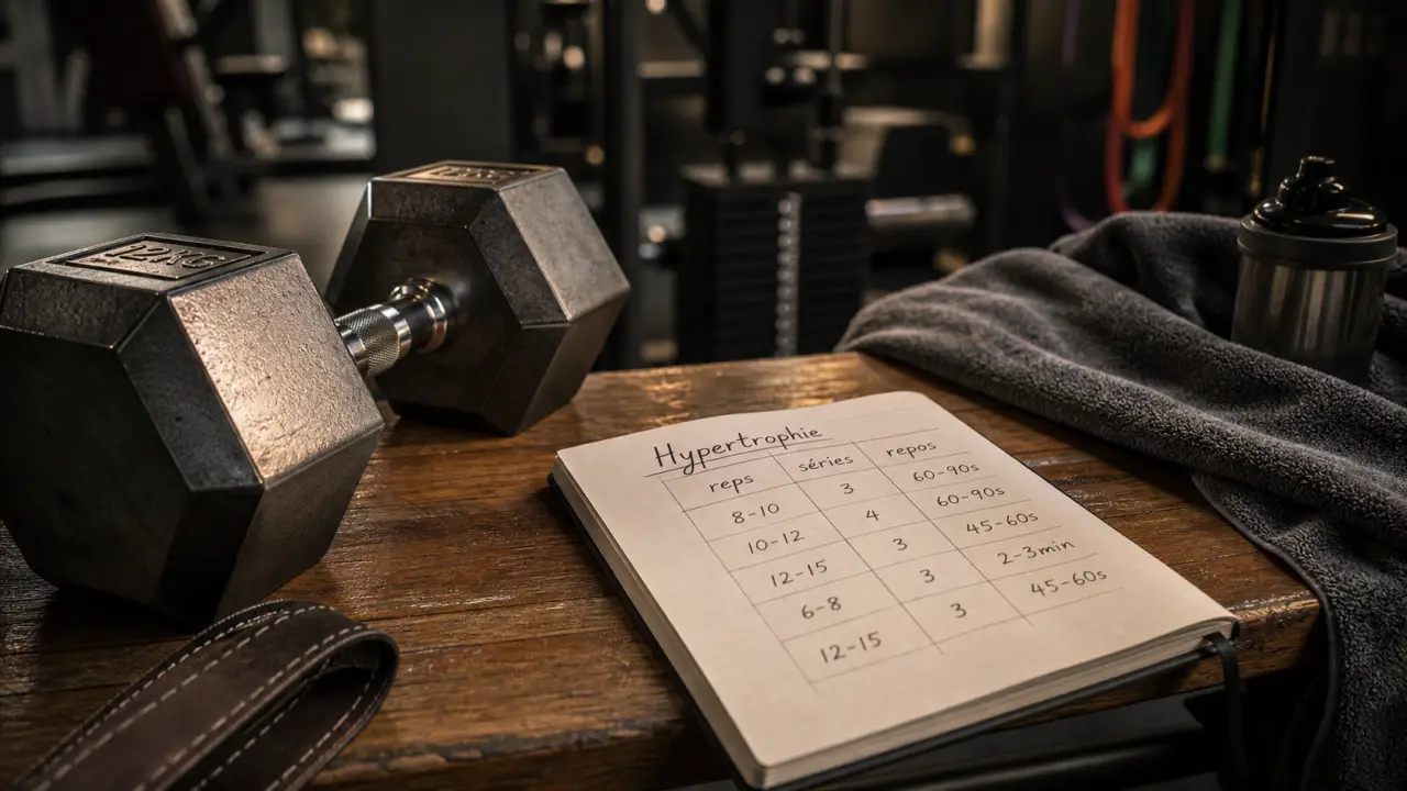 Hypertrophie musculaire : 8 à 12 répétitions et surcharge progressive