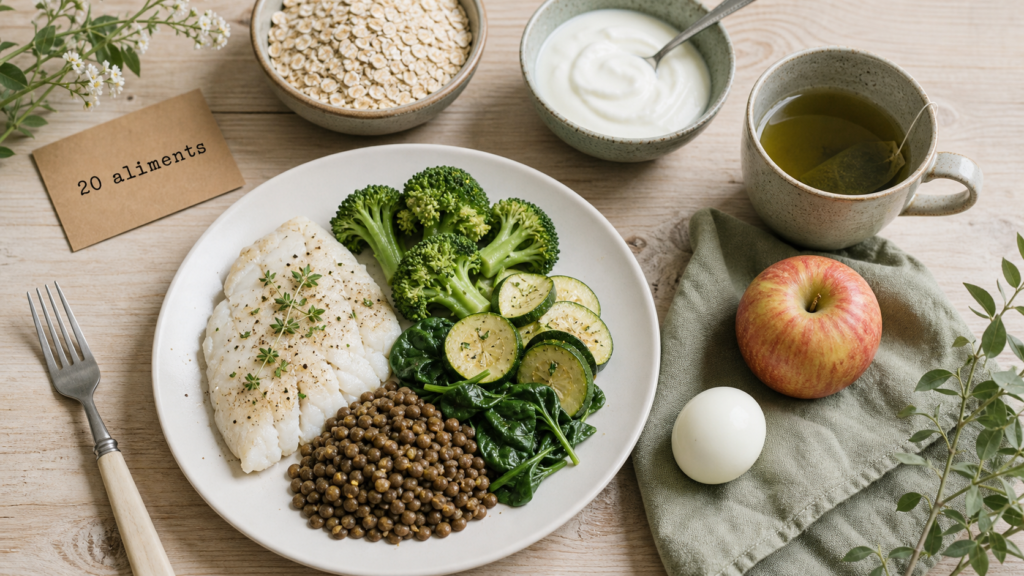 Les 20 aliments qui font maigrir : assiette minceur, satiété et glycémie
