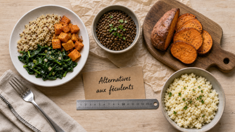 Par quoi remplacer les féculents : quinoa, lentilles et patate douce