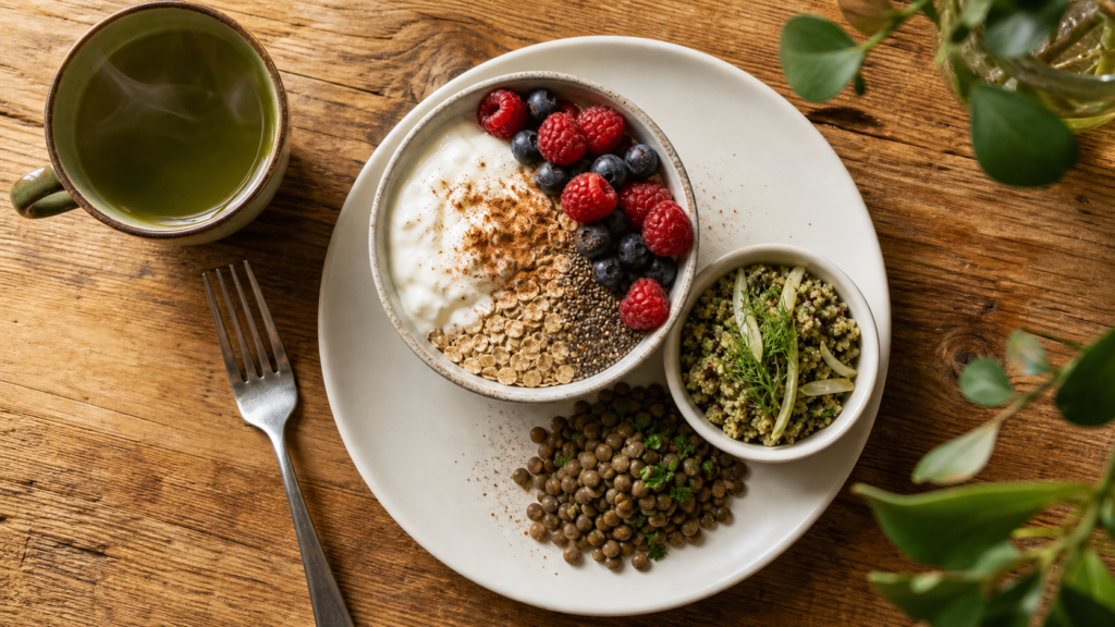Recette pour maigrir le ventre : bowl yaourt grec chia et fibres au petit-déjeuner