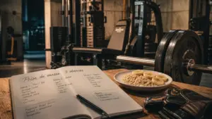 Programme prise de masse debutant : 3 séances par semaine, carnet et musculation