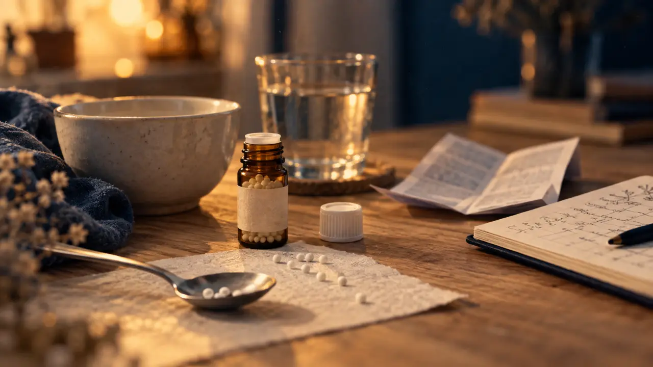 Homéopathie perte de poids rapide : granules et verre d’eau