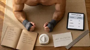 1 minute de gainage calories selon poids et intensité (MET 3,0 / 3,8 / 5,0)