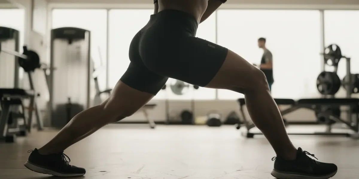 Adducteurs internes cuisse sportif mouvement salle lumineuse