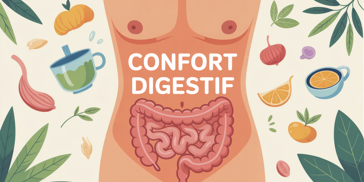 aide pour la digestion illustration abdomen relaxe
