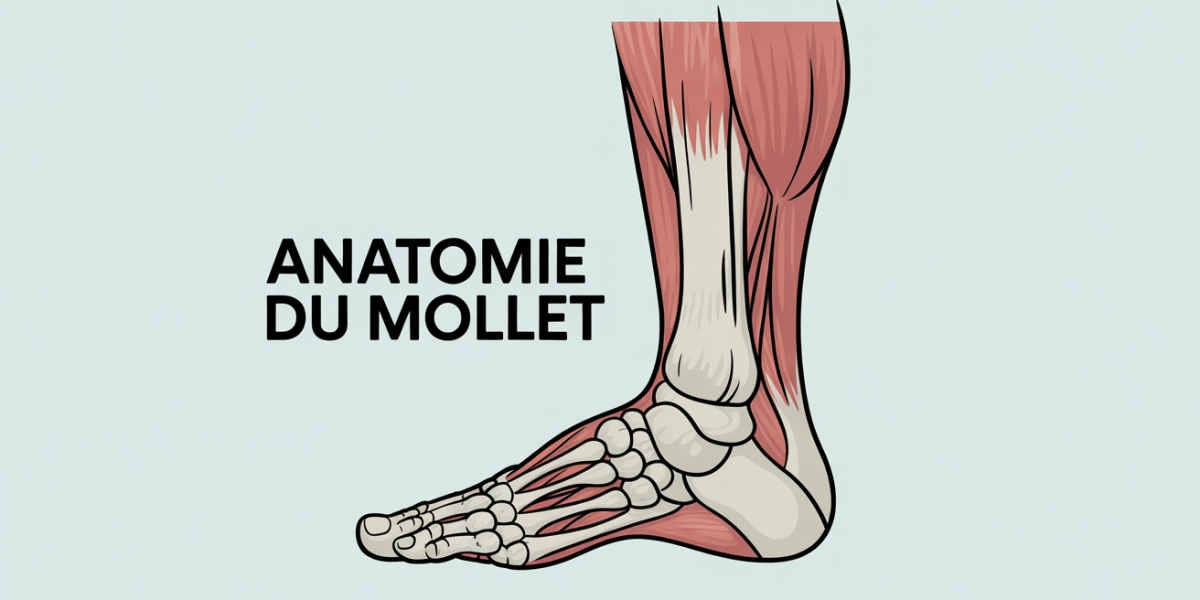 schema jambe vue anatomie mollet triceps sural
