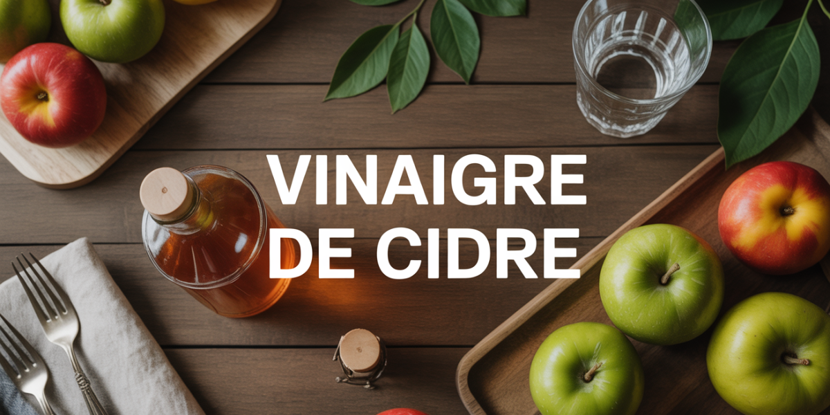 avantages et inconvenients du vinaigre de cidre table bois pommes