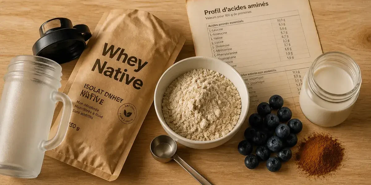 Avis sur la whey : 3 types et critères sans additifs