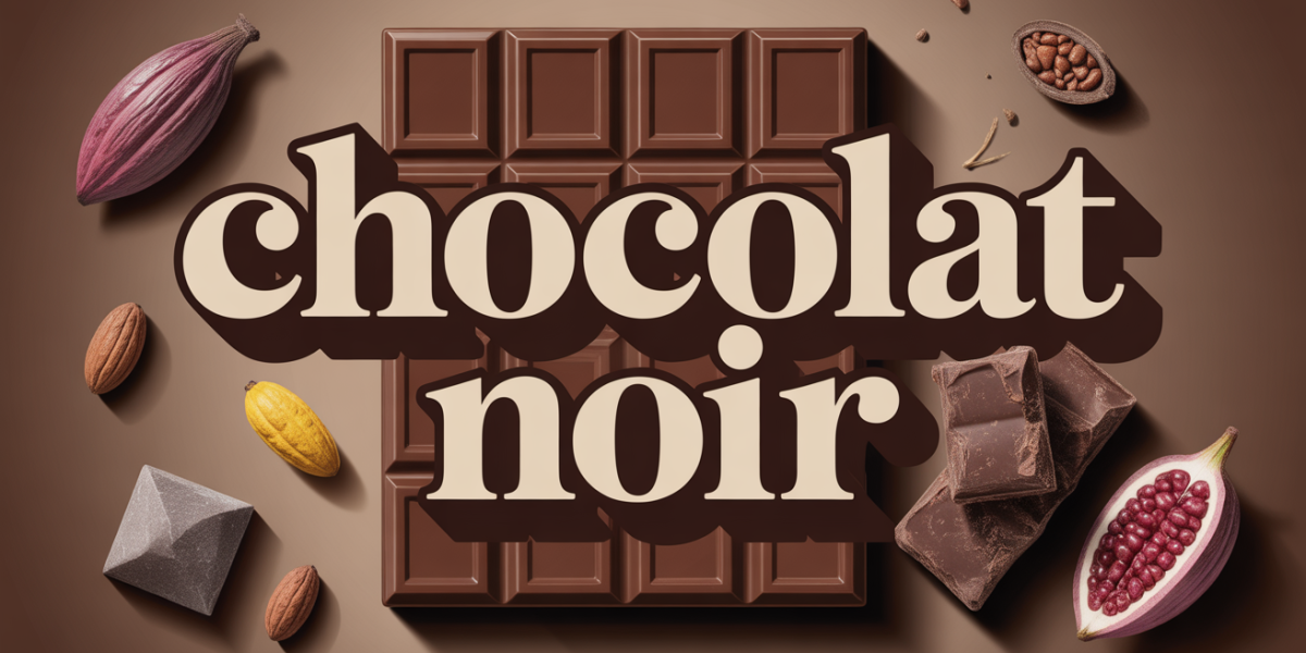 tablette chocolat noir bienfaits et mefaits fond élégant
