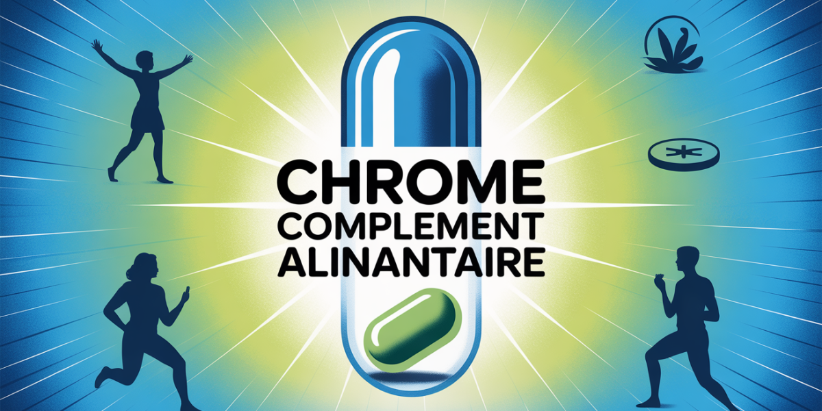 chrome en complement alimentaire illustration dynamique