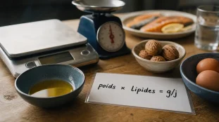 Combien de lipide par kg : repères sèche, maintien et prise de masse